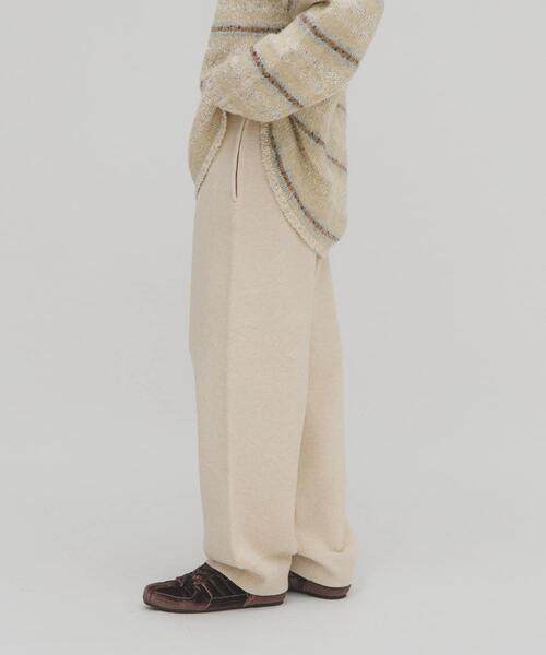 KBF（ケイビーエフ）の「イージーニットパンツ（その他パンツ・レディース・チャコールグレー/ベージュ・ONE）」の13枚目の写真