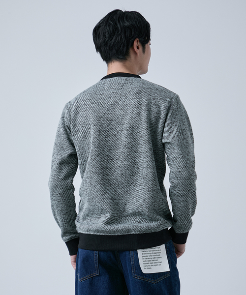 B.C STOCK（ベーセーストック）の「METORO FLEEX クルーネックプルオーバー（スウェット・メンズ・ブラック/ネイビー/ライトグレー・MEDIUM/LARGE）」の13枚目の写真