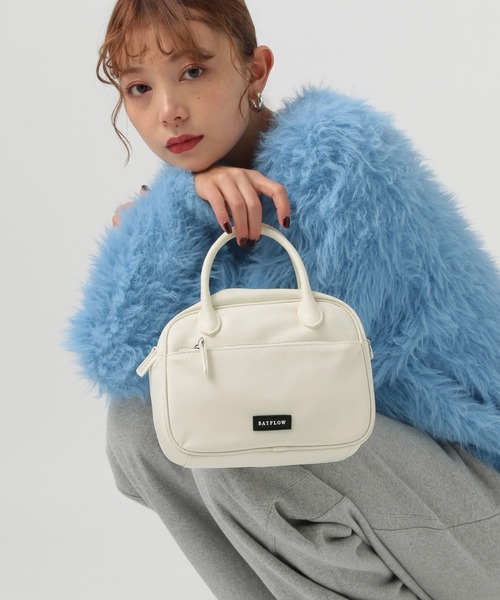 BAYFLOW（ベイフロー）の「[長財布も入る]ミニスクエアボストン（ハンドバッグ・レディース・ピンク/モカ/アイボリー/ブラック・FREE）」の15枚目の写真