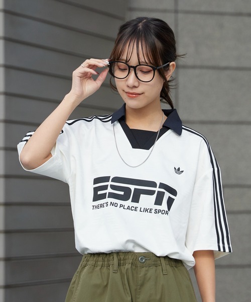 adidas(アディダス)の「adidas/アディダス FOOBALL JERSEY SPONSPOR スリーストライプス サッカーシャツ 秋 秋服 2026年秋冬(Tシャツ/カットソー・レディース・ブラック/イエロー/オフホワイト・S/M)」の18枚目の写真