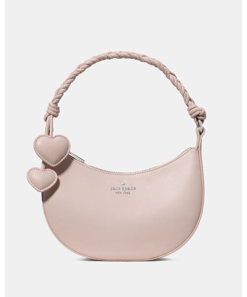 kate spade new york(ケイトスペード ニューヨーク)の「ノヴァ ブレイデッド ハンドル スモール クレセント クロスボディ バッグ(ショルダーバッグ・レディース・ピンク・ONESIZE)」の1枚目の写真