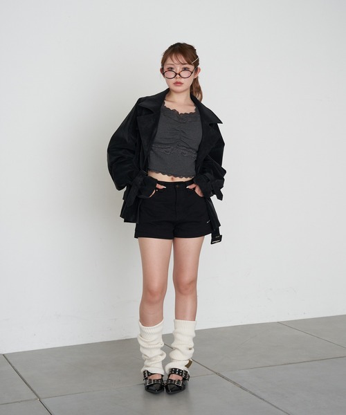 RAY CASSIN（レイカズン）の「ツイルマイクロミニショートパンツ（その他パンツ・レディース・ブラック/ブラウン/ベージュ・S/M）」の21枚目の写真