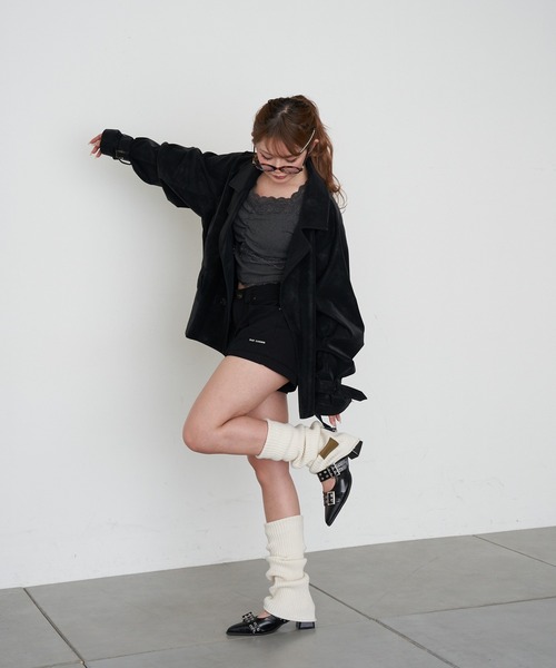 RAY CASSIN（レイカズン）の「ツイルマイクロミニショートパンツ（その他パンツ・レディース・ブラック/ブラウン/ベージュ・S/M）」の22枚目の写真