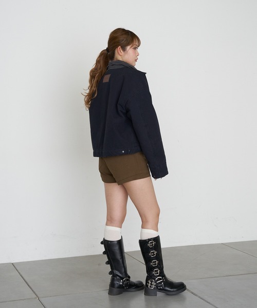 RAY CASSIN（レイカズン）の「ツイルマイクロミニショートパンツ（その他パンツ・レディース・ブラック/ブラウン/ベージュ・S/M）」の22枚目の写真