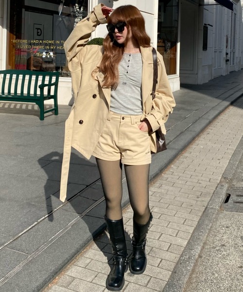 RAY CASSIN（レイカズン）の「ツイルマイクロミニショートパンツ（その他パンツ・レディース・ブラック/ブラウン/ベージュ・S/M）」の10枚目の写真