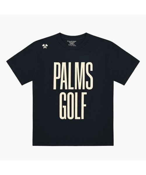 PALMTREE GOLF(パームツリーゴルフ)の「パームスゴルフ 半袖Tシャツ ネイビー Palms Golf T-SHIRT Navy(Tシャツ/カットソー・メンズ・その他・MEDIUM/LARGE/X-LARGE)」の1枚目の写真