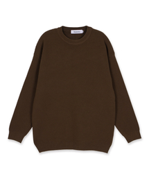 MAKEITTO（メイキット）の「デイリービスコースクルーネックニット_ブラウン（ニット/セーター）」