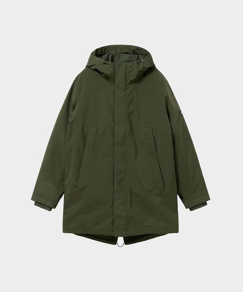 AIGLE(エーグル)の「ゴアテックス 2レイヤー フィッシュテール ダウンジャケット RP(ダウンジャケット/コート・メンズ・ブラック/モスグリーン・XXL/XS/S/L/M/XL)」の21枚目の写真