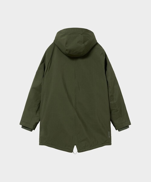 AIGLE(エーグル)の「ゴアテックス 2レイヤー フィッシュテール ダウンジャケット RP(ダウンジャケット/コート・メンズ・ブラック/モスグリーン・XXL/XS/S/L/M/XL)」の22枚目の写真
