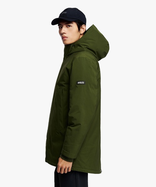 AIGLE（エーグル）の「ゴアテックス 2レイヤー フィッシュテール ダウンジャケット RP（ダウンジャケット/コート・メンズ・ブラック/モスグリーン・XXL/XS/S/L/M/XL）」の14枚目の写真