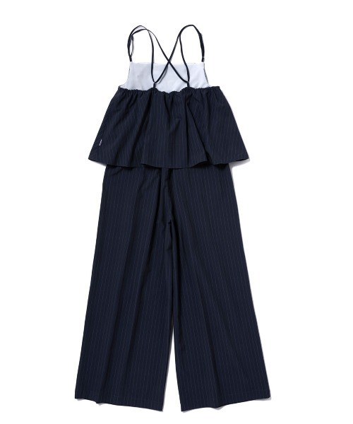 THOUSAND MILE（サウザンドマイル）の「【L's】CAMISOLE SALOPETTE T/PU(PRINT)/キャミソールサロペット ストライププリント（サロペット/オーバーオール・レディース・グレー系その他/ブルー系その他・FREE）」の4枚目の写真
