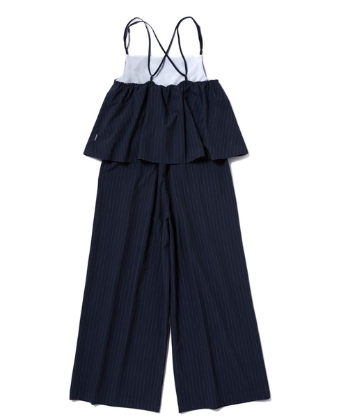 THOUSAND MILE(サウザンドマイル)の「【L's】CAMISOLE SALOPETTE T/PU(PRINT)/キャミソールサロペット ストライププリント(サロペット/オーバーオール・レディース・グレー系その他/ブルー系その他・FREE)」の8枚目の写真