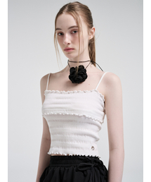 Wave Logo Sleeveless Top, White