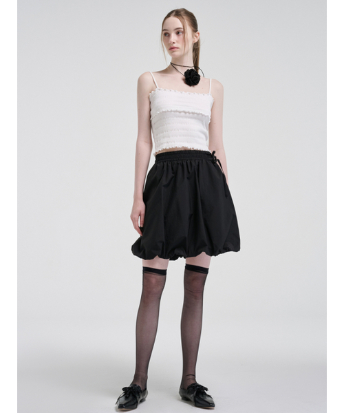 ETMON（エトモン）の「Wave Logo Sleeveless Top, White（Tシャツ/カットソー・レディース・その他・FREE）」の5枚目の写真