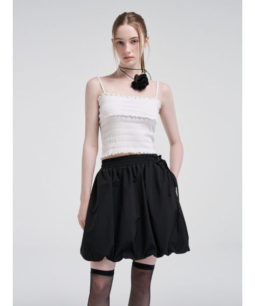 ETMON（エトモン）の「Wave Logo Sleeveless Top, White（Tシャツ/カットソー・レディース・その他・FREE）」の6枚目の写真