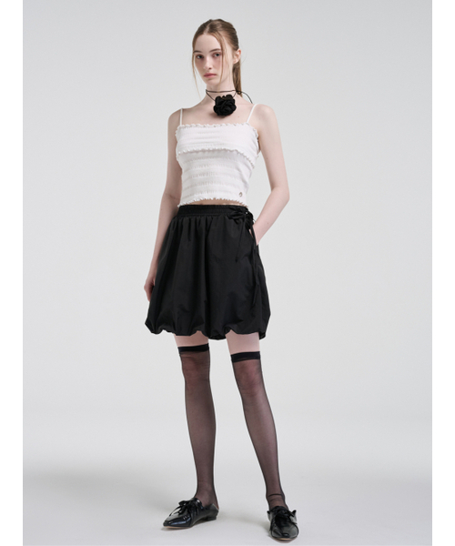 ETMON（エトモン）の「Wave Logo Sleeveless Top, White（Tシャツ/カットソー・レディース・その他・FREE）」の2枚目の写真