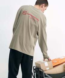 STAFF ONLY（スタッフオンリー）の「S-LOGO LONG SLEEVE (KHAKI)（Tシャツ/カットソー）」