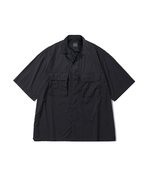MOIF（モイフ）の「[SS25] HIKER HALF SHIRT / BLACK（シャツ/ブラウス・メンズ・その他・S/M/L）」の2枚目の写真