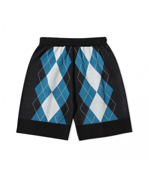 MAINBOOTH（メインブース）の「Billys Argyle Knit Shorts(BLACK)（その他パンツ・メンズ・その他・1/2）」の3枚目の写真