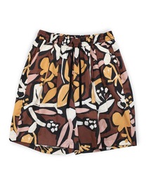 【my beautiful landlet】FLORAL PIGMENT PRINT WIDE SHORT PANTS