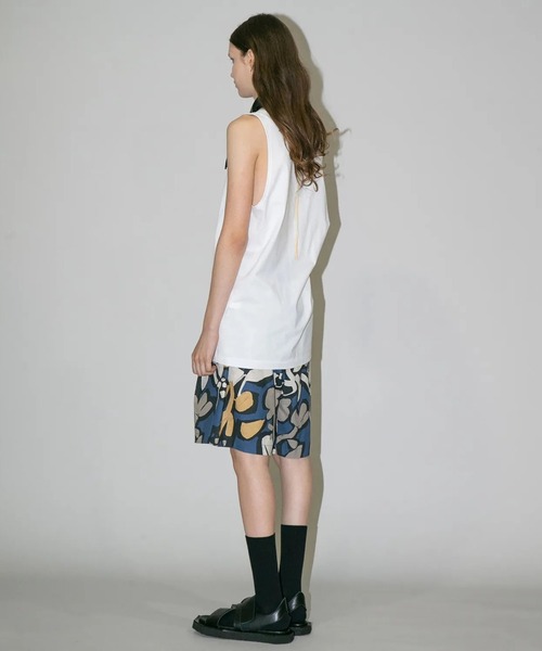 my beautiful landlet（マイビューティフルランドレット）の「【my beautiful landlet】FLORAL PIGMENT PRINT WIDE SHORT PANTS（その他パンツ・メンズ・ピンク/グリーン/マスタード/ブルー/ベージュ・1/0）」の9枚目の写真