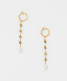 Causerie（コズリ）の「＜Causerie＞ストーン×淡水パール ライン イヤリング（イヤリング）」