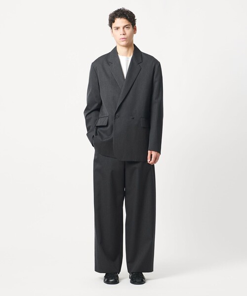 LOEFF(ロエフ)の「<LOEFF>ギャバジン ボックス ジャケット MENS(テーラードジャケット・メンズ・ダークグレー/ナチュラル・2/1)」の5枚目の写真
