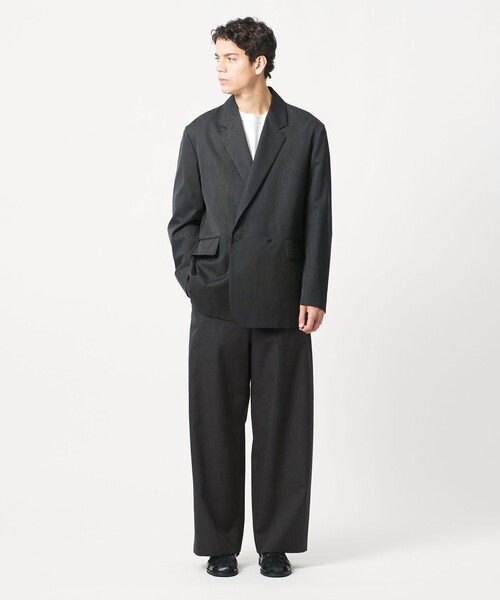 LOEFF(ロエフ)の「<LOEFF>ギャバジン ボックス ジャケット MENS(テーラードジャケット・メンズ・ダークグレー/ナチュラル・2/1)」の6枚目の写真
