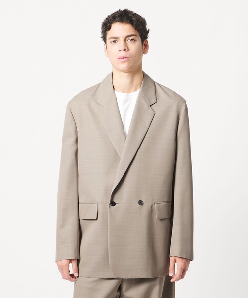 LOEFF(ロエフ)の「<LOEFF>ギャバジン ボックス ジャケット MENS(テーラードジャケット・メンズ・ダークグレー/ナチュラル・2/1)」の8枚目の写真