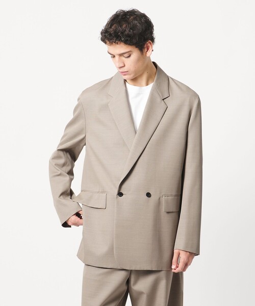 LOEFF(ロエフ)の「<LOEFF>ギャバジン ボックス ジャケット MENS(テーラードジャケット・メンズ・ダークグレー/ナチュラル・2/1)」の9枚目の写真