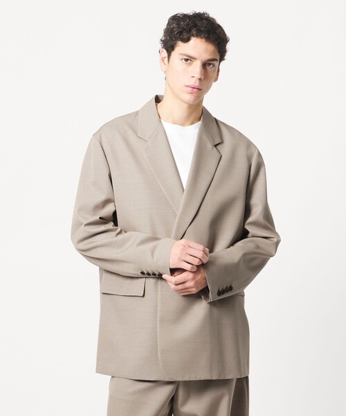 LOEFF(ロエフ)の「<LOEFF>ギャバジン ボックス ジャケット MENS(テーラードジャケット・メンズ・ダークグレー/ナチュラル・2/1)」の10枚目の写真