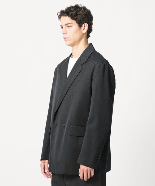 LOEFF(ロエフ)の「<LOEFF>ギャバジン ボックス ジャケット MENS(テーラードジャケット・メンズ・ダークグレー/ナチュラル・2/1)」の12枚目の写真