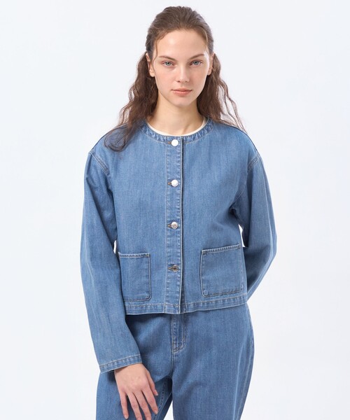 MACKINTOSH PHILOSOPHY(マッキントッシュ フィロソフィー)の「【ROYTON(ロイトン)】デニムジャケット(デニムジャケット・レディース・ダークネイビー/ブルー・36/38)」の1枚目の写真