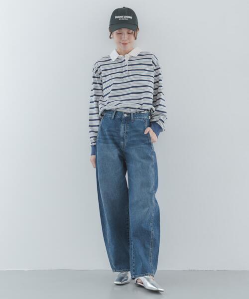 URBAN RESEARCH Sonny Label（アーバンリサーチサニーレーベル）の「シームデザインバレルデニム（デニムパンツ・レディース・インディゴブルー/ライトインディゴブルー・38/34/36）」の6枚目の写真