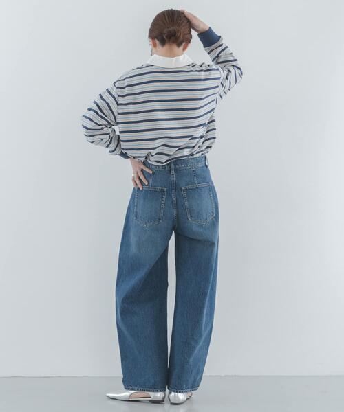 URBAN RESEARCH Sonny Label（アーバンリサーチサニーレーベル）の「シームデザインバレルデニム（デニムパンツ・レディース・インディゴブルー/ライトインディゴブルー・38/34/36）」の8枚目の写真