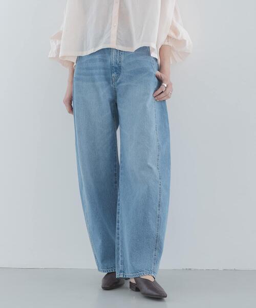 URBAN RESEARCH Sonny Label(アーバンリサーチサニーレーベル)の「シームデザインバレルデニム(デニムパンツ・レディース・インディゴブルー/ライトインディゴブルー・38/34/36)」の7枚目の写真