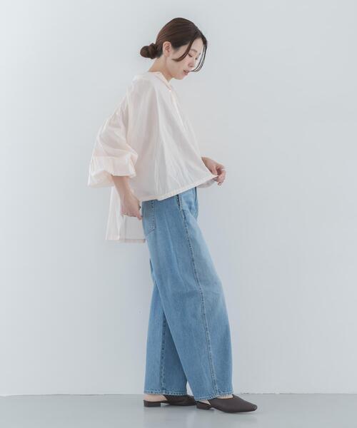 URBAN RESEARCH Sonny Label(アーバンリサーチサニーレーベル)の「シームデザインバレルデニム(デニムパンツ・レディース・インディゴブルー/ライトインディゴブルー・38/34/36)」の12枚目の写真