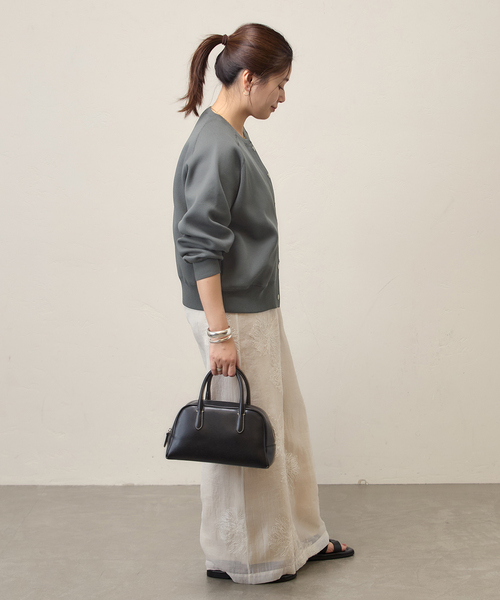 JOURNAL STANDARD（ジャーナルスタンダード）の「WASHABLE TEXBRID スナップカーディガン（カーディガン/ボレロ・レディース・レッド/ネイビー/チャコールグレー・FREE）」の7枚目の写真