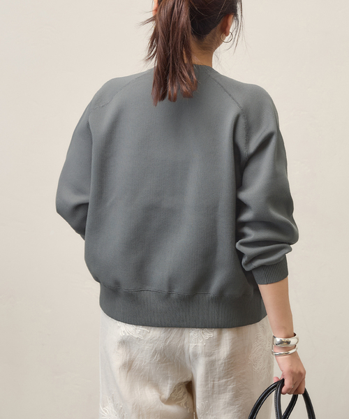 JOURNAL STANDARD（ジャーナルスタンダード）の「WASHABLE TEXBRID スナップカーディガン（カーディガン/ボレロ・レディース・レッド/ネイビー/チャコールグレー・FREE）」の9枚目の写真