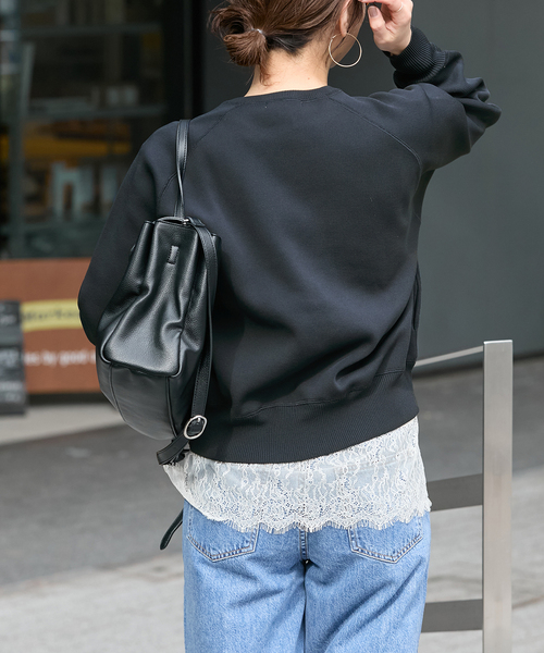 JOURNAL STANDARD（ジャーナルスタンダード）の「WASHABLE TEXBRID スナップカーディガン（カーディガン/ボレロ・レディース・レッド/ネイビー/チャコールグレー・FREE）」の19枚目の写真