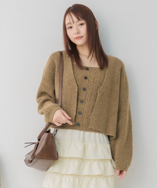 RETRO GIRL（レトロガール）の「クラシックボストンBAG（ショルダーバッグ・レディース・ブラウン/ブラック/オフホワイト・ONE SIZE）」の22枚目の写真