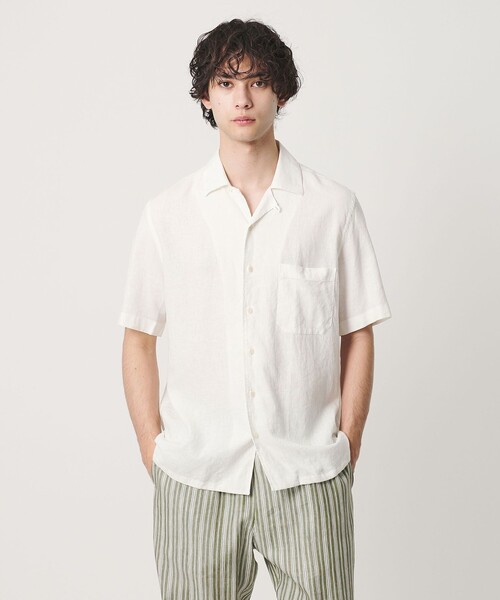 GUY ROVER(ギローバー)の「<GUY ROVER>ドロップ ショートスリーブ シャツ(シャツ/ブラウス・メンズ・ネイビー/ダークブラウン/オフホワイト・L/M/S)」の19枚目の写真