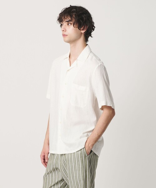 GUY ROVER(ギローバー)の「<GUY ROVER>ドロップ ショートスリーブ シャツ(シャツ/ブラウス・メンズ・ネイビー/ダークブラウン/オフホワイト・L/M/S)」の20枚目の写真
