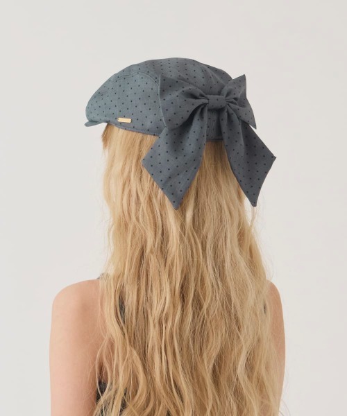 kaorinomori（カオリノモリ）の「kaorinomori  リーナハンチング / カオリノモリ（ハンチング/ベレー帽・レディース・ホワイト/ライトブルー/グレー・M/57.5cm）」の20枚目の写真