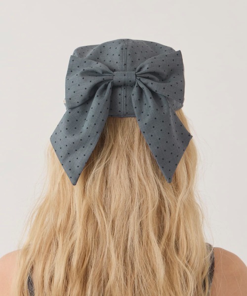 kaorinomori（カオリノモリ）の「kaorinomori  リーナハンチング / カオリノモリ（ハンチング/ベレー帽・レディース・ホワイト/ライトブルー/グレー・M/57.5cm）」の19枚目の写真