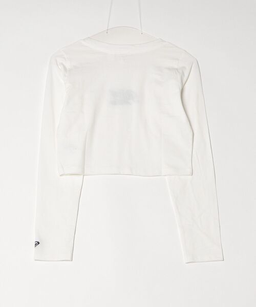 ROXY(ロキシー)の「ロキシー ROXY アウトドアカジュアル 長袖Tシャツ(Tシャツ/カットソー・レディース・ホワイト×グレー/グレー×ピンク/レッド・S/M/L)」の4枚目の写真