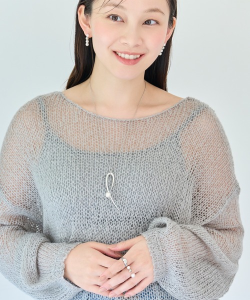 Phoebe(フィービィー)の「2wayスタイリッシュクロスカーブパールブローチネックレス セレモニー/入卒/式典(ネックレス・レディース・イエローゴールド/シルバー・FREE)」の10枚目の写真