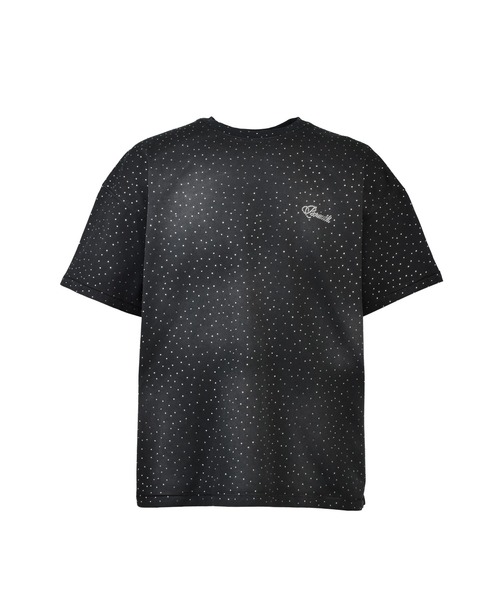 BREATH(ブレス)の「25FWM SCRIPT LOGO FADE RHINESTONE TEE / BLK(Tシャツ/カットソー・メンズ・ブラック/ライトブルー・MEDIUM/LARGE/X-LARGE/XX-LARGE/SMALL)」の1枚目の写真