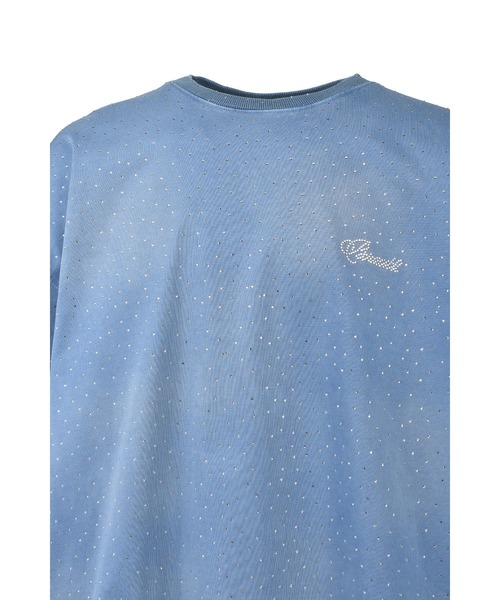BREATH(ブレス)の「25FWM SCRIPT LOGO FADE RHINESTONE TEE / BLK(Tシャツ/カットソー・メンズ・ブラック/ライトブルー・MEDIUM/LARGE/X-LARGE/XX-LARGE/SMALL)」の7枚目の写真