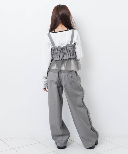 algy(アルジー)の「2WAYビスチェ&パンツセット(セットアップ・キッズ・グレー/サックスブルー/ブラック・160/150/140/130/120)」の7枚目の写真